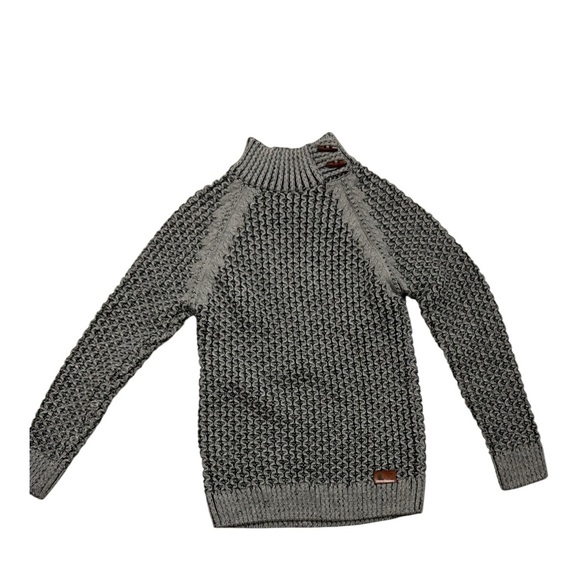 LCR Menswear Stylish Gray Knit Sweater with Button Detail style in Italy size L - Picture 4 of 7